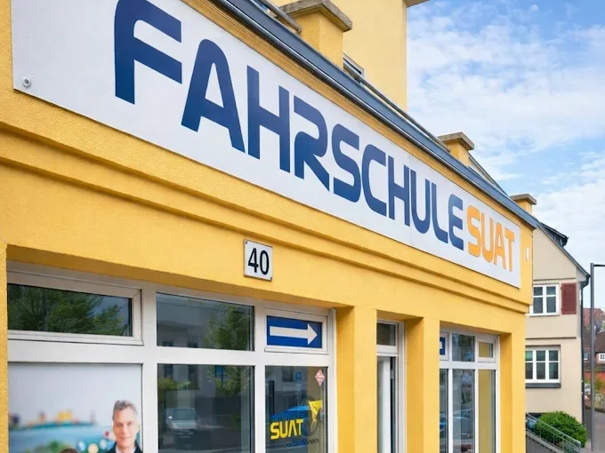 The Fahrschule Suat building at Aspacher Strasse 40 in Backnang